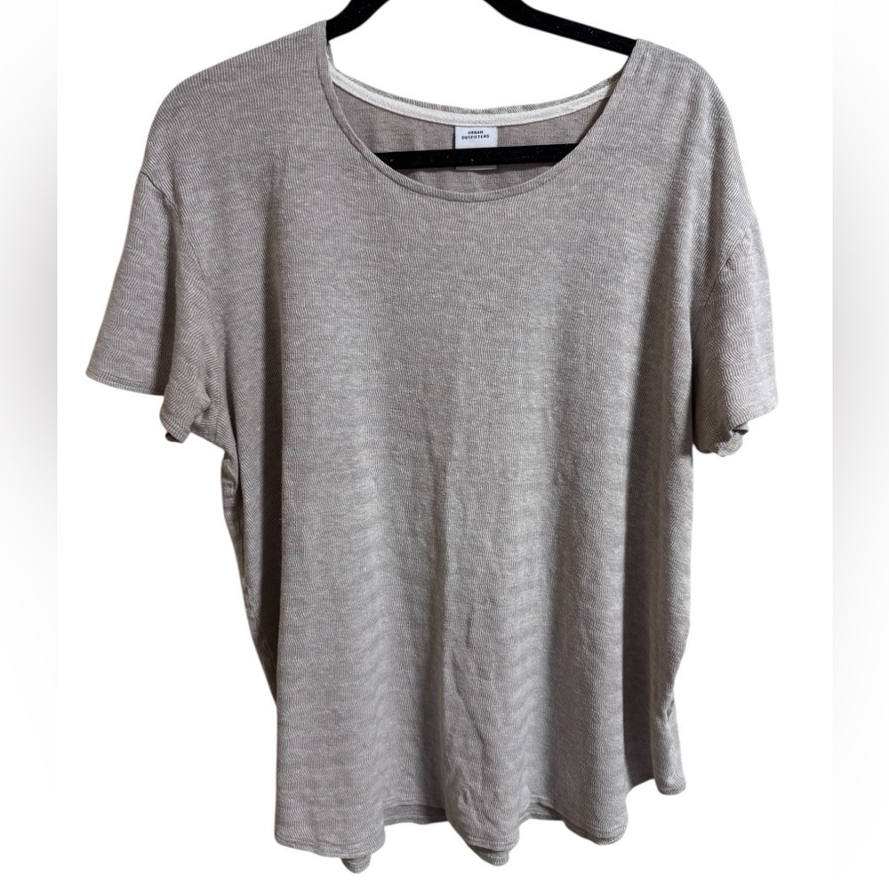 Urban Outfitters Ribbed Short Sleeve Top Women’s XL - Picture 1 of 10